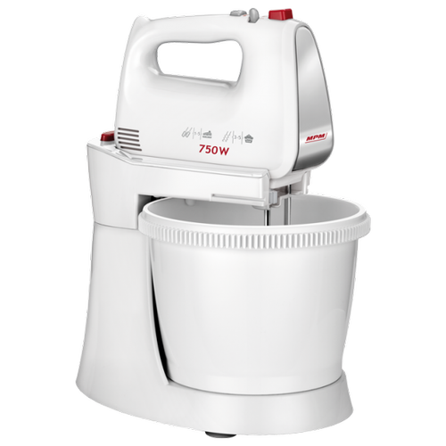 Mixer cu bol MPM 750 W, 3 L (Alb)