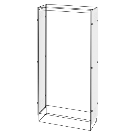 PERECHE DE PANOURI LATERALE CU FANTE DE AERISIRE - TABLOU DE DISTRIBUTIE CU MONTARE PE PODEA - QDX 630 H - 1800X400 MM
