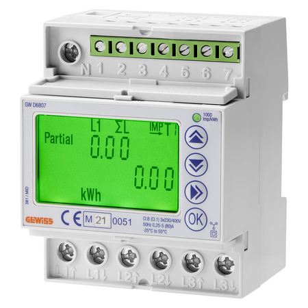 CONTOR ENERGIE - MAGISTRALA MID - TRIFAZAT - DIGITAL - DIRECT 80A - 4 MODULE