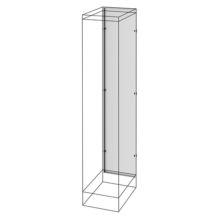PANOU POSTERIOR - TABLOU DE DISTRIBUTIE CU MONTARE PE PODEA - COMPARTIMENT EXTERN - QDX 630 H - QDX 1600 H - 400X2000 MM