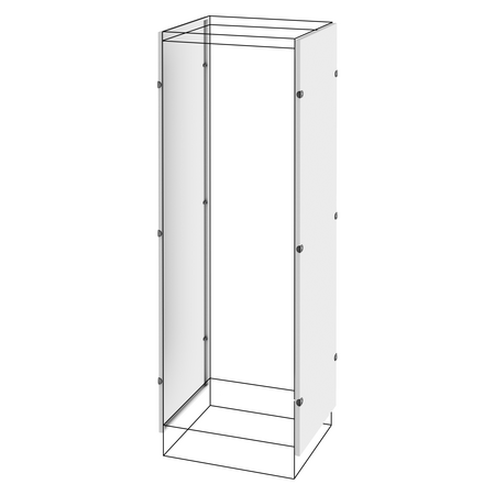 PERECHE DE PANOURI LATERALE - TABLOU DE DISTRIBUTIE CU MONTARE PE PODEA - QDX 1600 H - 2000X800 MM