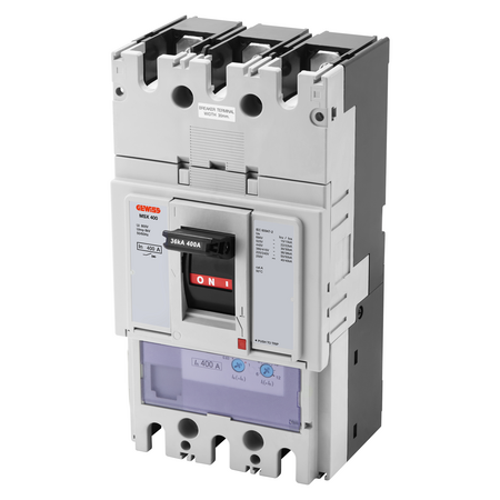MSXD 250 - MCCB CU PROTECTIE LA CURENT REZIDUAL - DECLANSATOR TERMIC REGLABIL - MAGNETIC FIX - DECLANSATOR PROTECTIE DIFERENTIALA REGLABIL - 25KA 3P 250A 525V