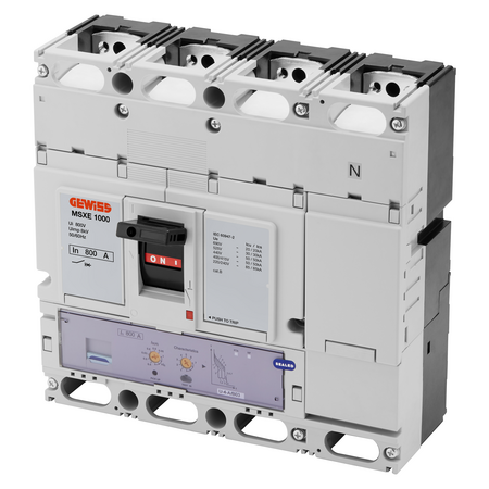 MSXE 1000 - MCCB CU DECLANSATOR ELECTRONIC - LSI - 50KA 3P+N 800A 690V