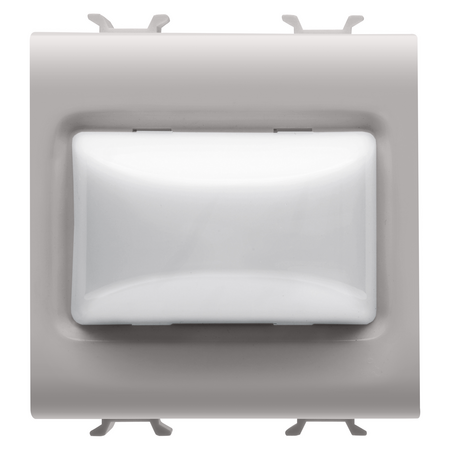 LAMPA INDICATOARE PROEMINENTA - 12V c.a./c.c. / 230V c.a. 50/60 Hz - OPAL - 2 MODULE - SATIN NATURAL BEJ - CHORUSMART