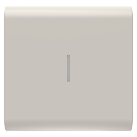 BUTON ÎNLOCUIBIL PENTRU COMENZI AXIALE - CU DIFUZOR - 2 MODULE - SATIN BEJ NATURAL - CHORUSMART