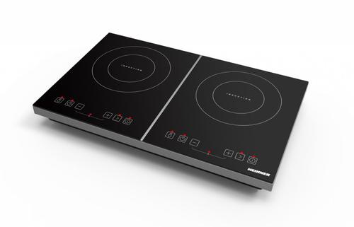 Plita cu inductie HEINNER HFSHI-M2ZBTC, 2 zone, Timer, 10/8 nivele de putere, Boost, 3500 W (Negru)