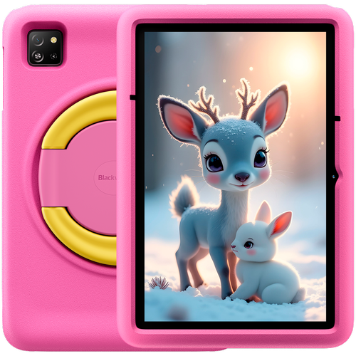 Tableta Blackview Tab 60 Pro Kids LTE, Procesor Octa-core T606 1.6GHz, Ecran IPS LCD HD+ 10.1inch, 4GB RAM, 128GB Flash, Camera 8MP, Wi-Fi, Bluetooth, 4G, Dual SIM, Android (Roz)