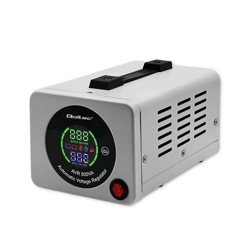 Stabilizator automat de tensiune, Qoltec 50722, AVR, 500VA