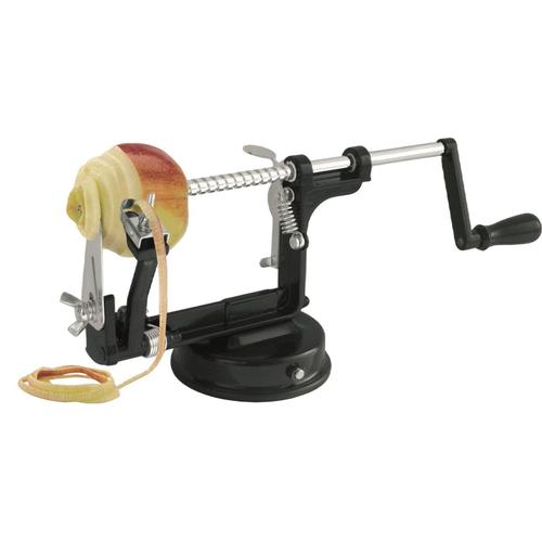Curatator manual fructe/legume 3 in 1 Delico Gefu, Inox/Aluminiu, 30.4x10.5 cm, Negru