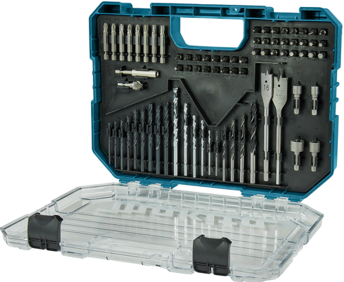 Set de burghie si biti Makita E-15126, 75 piese