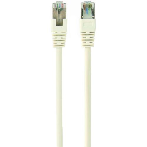 Cablu FTP GEMBIRD Cat6, cupru-aluminiu, 0.5 m, alb, AWG26, ecranat PP6-0.5M/W