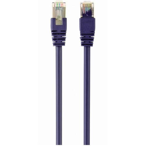 Cablu S/FTP GEMBIRD Cat6a, LSZH, cupru, 2 m, violet, AWG27, dublu ecranat PP6A-LSZHCU-V-2M