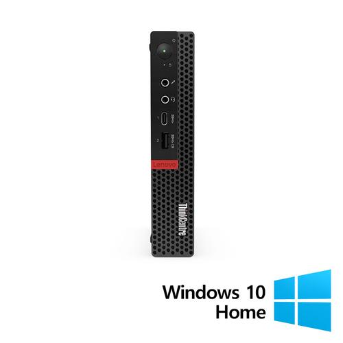 Calculator Sistem PC Refurbished Lenovo ThinkCentre M920q Mini PC, Intel Core i5-9400T 1.80 - 3.40GHz, 16GB DDR4, 256GB SSD + Windows 10 Home