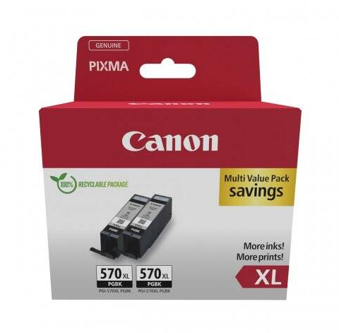 Pachet 2 cartuse Canon PGI-570XLPGBK (Negru)