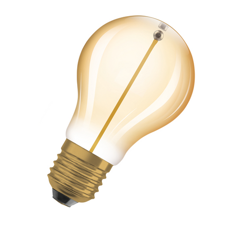 Bec LED Ledvance (Osram)  Vintage 1906 Classic A 8 Filament Magnetic 1,8 W 827 Gold E27, 80 lm, 2700 K, 320°, auriu