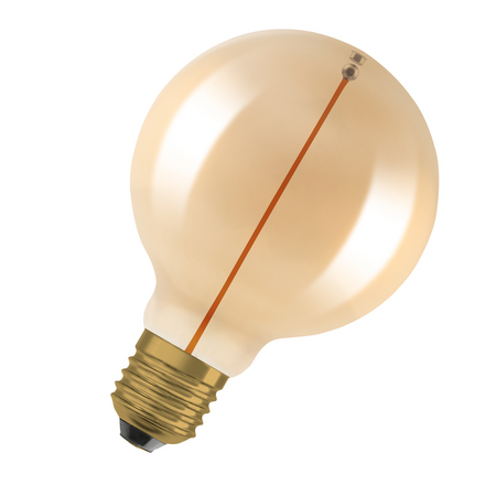 Bec LED Ledvance (Osram)  Vintage 1906 Globe 95 12 Filament Magnetic 2,2 W 827 Gold E27, 120 lm, 2700 K, 320°, auriu