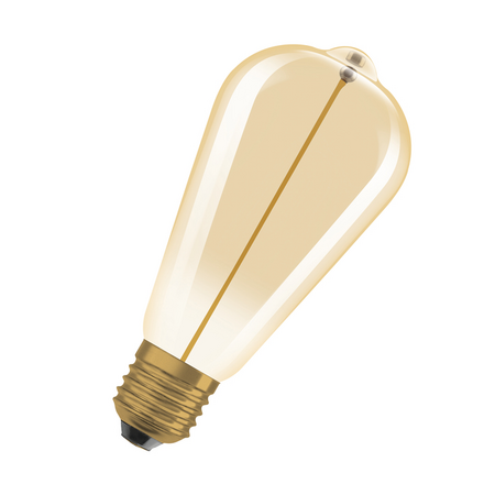 Bec LED Ledvance (Osram)  Vintage 1906 Edison 12 Filament Magnetic 2,2 W 827 Gold E27, 120 lm, 2700 K, 320°, auriu