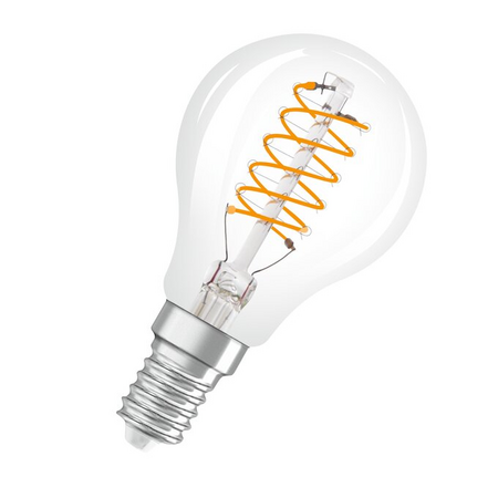 Bec LED Ledvance (Osram)  Vintage 1906 Classic P 40 Filament DIM 4,8 W 827 Clear E14, 470 lm, 2700 K, 320°, transparent, dimabil
