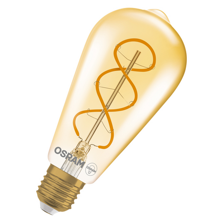 Bec LED Ledvance (Osram)  Vintage 1906 Edison 28 Filament DIM 4 W 820 Gold E27, 300 lm, 2000 K, 300°, auriu, dimabil