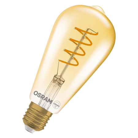 Bec LED Ledvance (Osram)  Vintage 1906 Edison 28 Filament 4 W 820 Gold E27, 300 lm, 2000 K, 300°, auriu