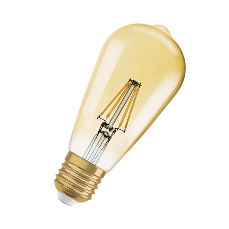 Bec LED Ledvance (Osram)  Vintage 1906 Edison 35 Filament 4 W 824 Gold E27, 410 lm, 2400 K, 300°, auriu
