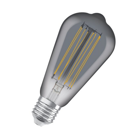 Bec LED Ledvance (Osram)  Vintage 1906 Edison 42 Filament DIM 11 W 818 Smoke E27, 500 lm, 1800 K, 320°, dimabil