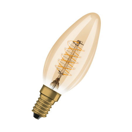 Bec LED Ledvance (Osram)  Vintage 1906 Classic B 25 Filament DIM 3,4 W 822 Gold E14, 250 lm, 2200 K, 320°, auriu, dimabil