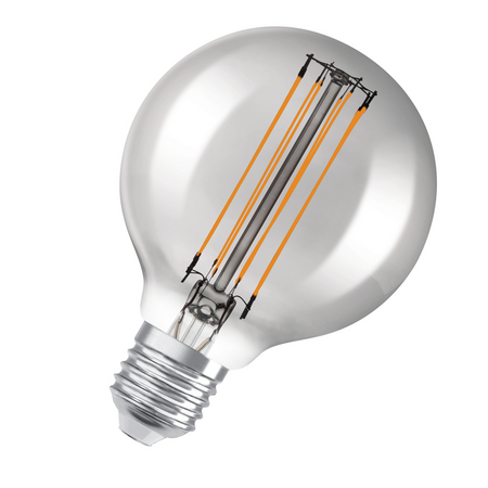 Bec LED Ledvance (Osram)  Vintage 1906 Globe 80 42 Filament DIM 11 W 818 Smoke E27, 500 lm, 1800 K, 320°, dimabil