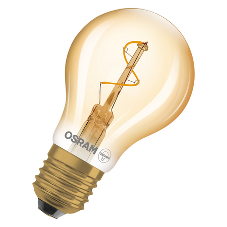 Bec LED Ledvance (Osram)  Vintage 1906 Classic A Spiral Filament 1,8 W 822 Gold E27, 30 lm, 2200 K, 320°, auriu