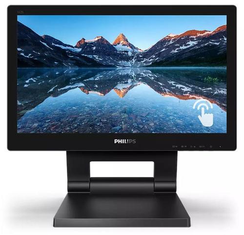 Monitor TN LED Philips 15.6inch 162B9T/00, 1366 x 768, VGA, DVI, HDMI, DisplayPort, Boxe, Touch (Negru)