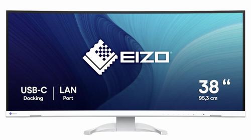 Monitor IPS LED EIZO 37.5inch EV3851X-WT, 3840 x 1600, HDMi, DisplayPort, Boxe (Alb)