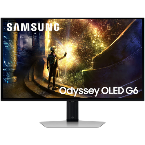 Monitor QD-OLED Samsung Odyssey OLED G6 G61SD LS27DG612SUXEN, 27 inch, 2560 x 1440 pixeli, 0.03 ms GTG, Negru/Argintiu