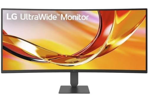 Monitor LED curbat LG 34U640B-B, 34inch UWQHD (3440x1440), VA, 144Hz, 5ms GtG, HDR10, FreeSync Premium, Dynamic Action Sync, Flicker Safe, Smart Energy Saving, HDMI, DisplayPort, USB-C/ PD 65W, VESA, Negru