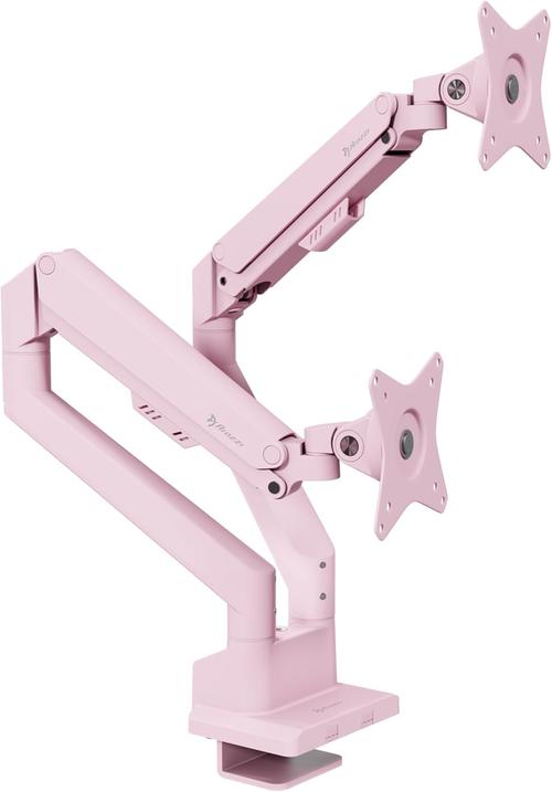 Suport de birou pentru monitoare, 2 brate, Arozzi TIS Alzare Neo Duo, 17inch-32inch, max 9 kg, VESA 75 x 75 / 100 x 100 (Roz)