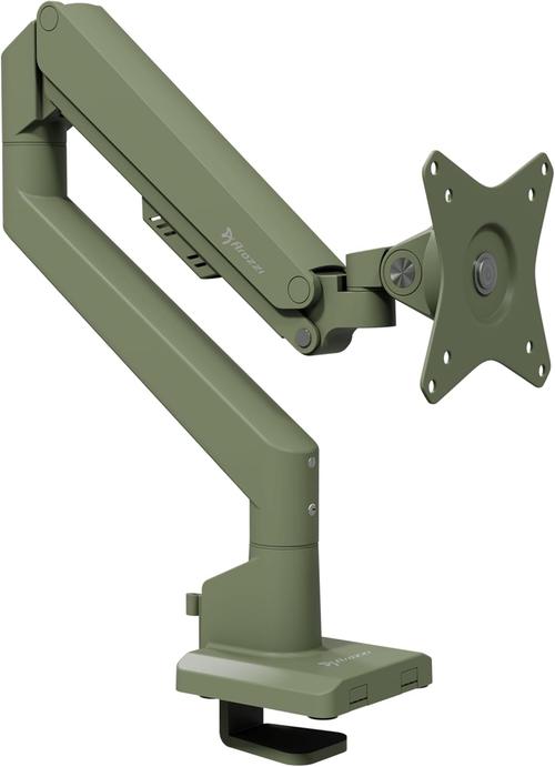 Suport de birou pentru monitor Arozzi Alzare Neo, 17inch-49inch, max 9 kg, VESA 75 x 75 / 100 x 100 (Verde)