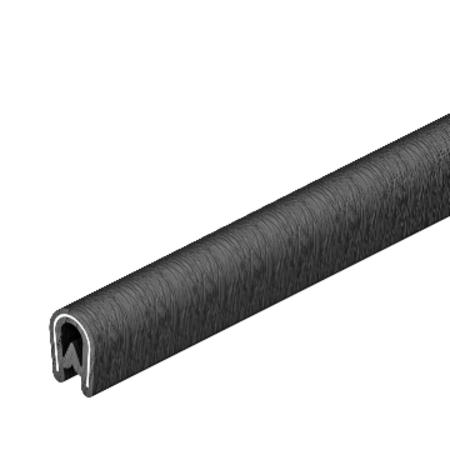 Banda protectie muchii KSB 2 PVC OBO Bettermann 6072909 pentru tabla 0.75 - 2 mm negru 10m