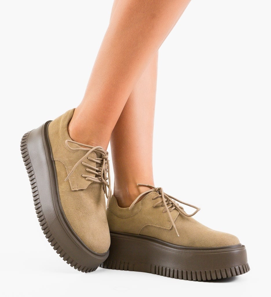 Pantofi casual dama Benve Bej 2