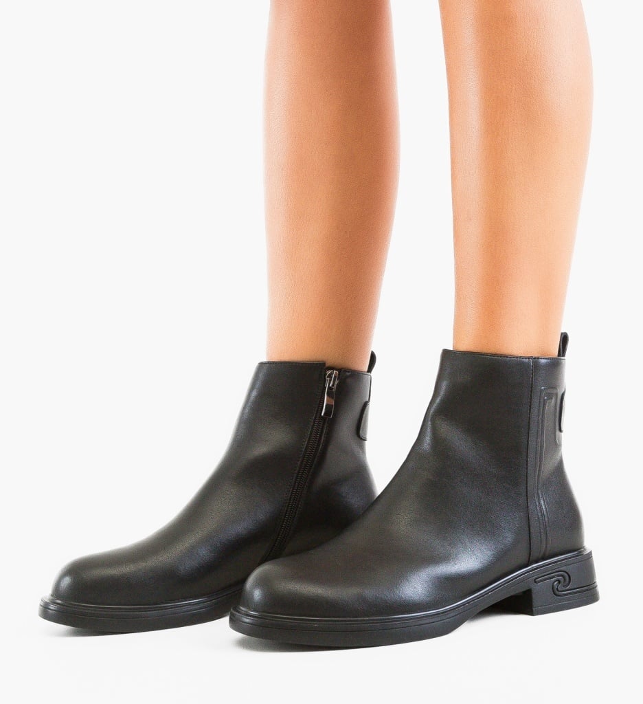 Botine dama Leo Negre