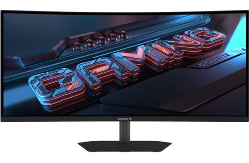 Monitor Gaming curbat Gigabyte GS34WQCA, 34inch, WQHD (3440x1440), VA 1500R, 120Hz, 1ms (MPRT), FreeSync Premium, HDR10, Black Equalizer, Crosshair, Aim Stabilizer, Flicker-Free, Low Blue Light, DisplayPort 1.4, HDMI 2.0, VESA 100x100mm, Ne