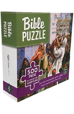 Puzzle biblic 500.  Isus este recunoscator pentru copilasi