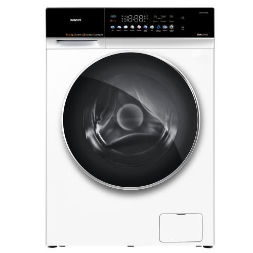 Masina de spalat rufe Samus WSHD10120IDM, 10 kg, 1200 rpm, Motor Inverter, Display LED Color, 10 programe, Clasa A (Alb)