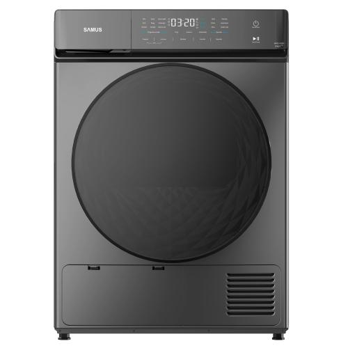 Uscator de rufe cu pompa de caldura Samus SWDP-919DS, 9 kg, 15 programe, Clasa E (Gri inchis)