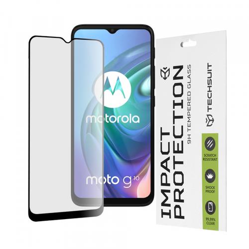 Folie de protectie Ecran Techsuit pentru Motorola Moto G30 / G20 / G10 / E7 Plus / G9 Play, Sticla Securizata, Full Glue, 111D