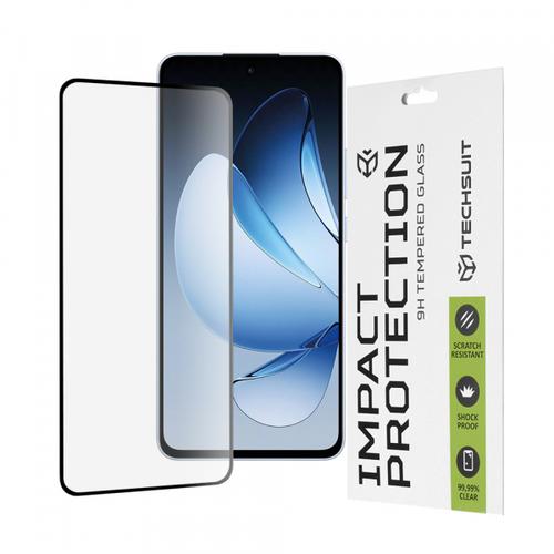 Folie de protectie Ecran Techsuit pentru Oppo Reno13, Sticla Securizata, Full Glue, 111D