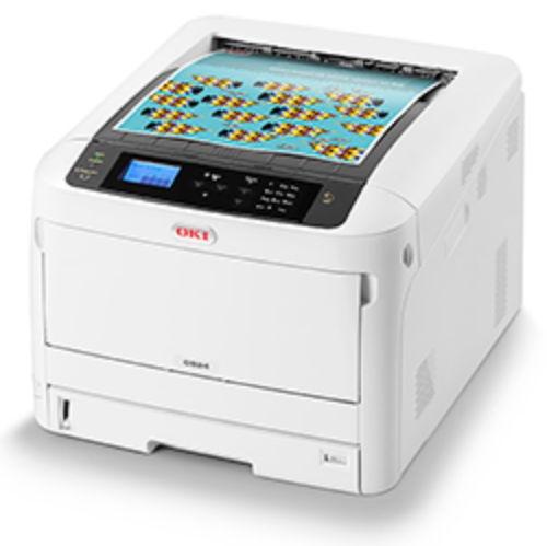 Imprimanta laser color Oki C824dn, A3, 26 ppm, Duplex, Retea (Alb/Negru)
