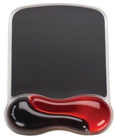 Mouse Pad ergonomic Kensington Crystal Wave 62402, gel (Negru/Rosu)