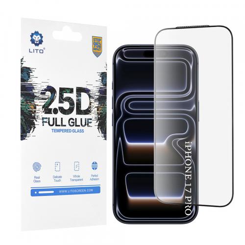 Folie de protectie Ecran Lito pentru Apple iPhone 17 Pro, Sticla Securizata, Full Glue, 2.5D