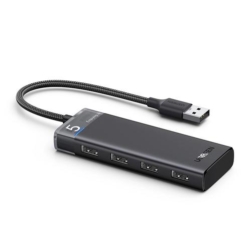 Hub USB Ugreen CM653, 4 x USB-A 3.0 (Negru)