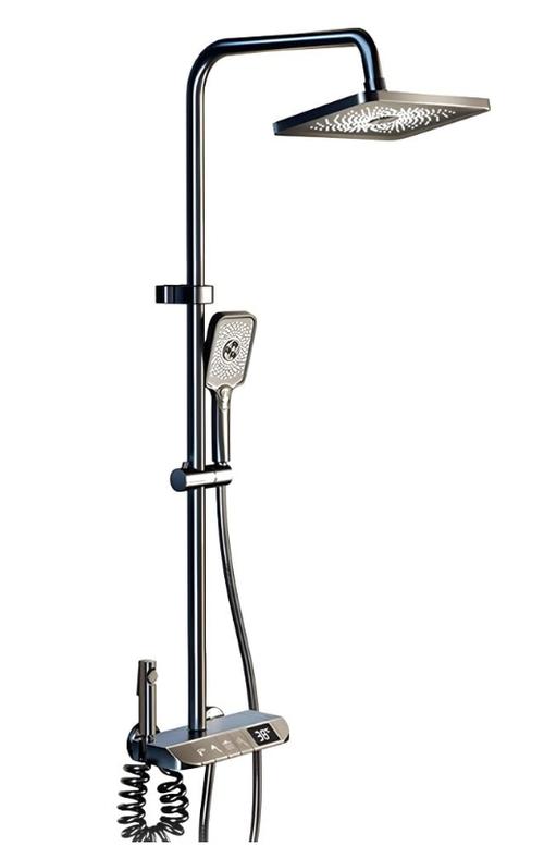Set de dus smart iHunt HP060GR, Display LED, afisaj digital, 4 moduri de curgere, ajustabil