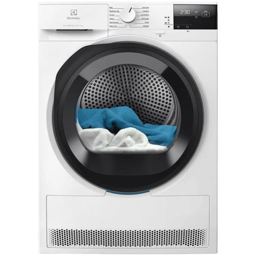 Uscator de rufe Electrolux EW6D285AE, Pompa de caldura, 8 kg, Clasa C, Sistem uscare GentleCare + Sensicare, Motor Inverter, Usa reversibila (Alb)